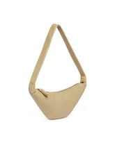 Beige Medium Leather Croissant Bag | PDP | Antonia