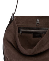 Brown Belted Canvas Bag | PDP | Antonia