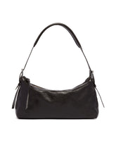 Brown Leather Belted Baguette Bag | PDP | Antonia