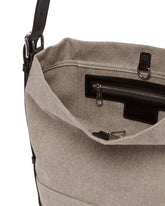 Beige Canvas Belted Bag | PDP | Antonia