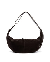 Brown Quiver Clip Suede Bag | PDP | Antonia