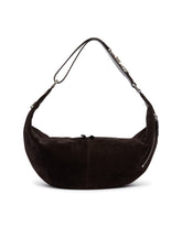 Brown Quiver Clip Suede Bag | PDP | Antonia