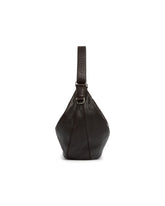 Brown Leather Quiver Clip Bag | PDP | Antonia
