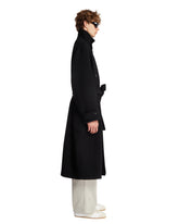 Black Wool Wrap Coat | PDP | Antonia
