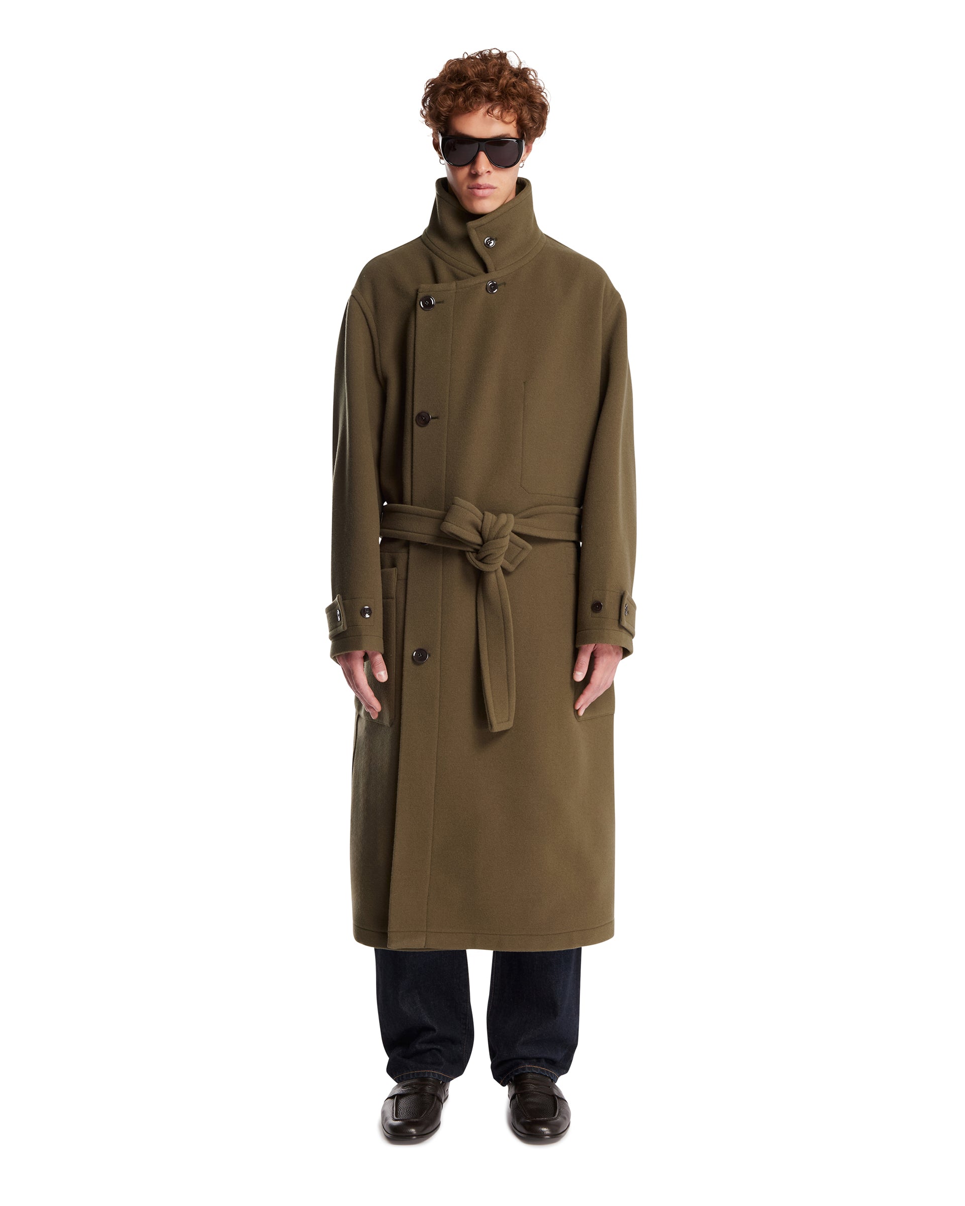 Green Wrap Coat | LEMAIRE - Antonia