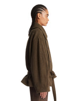 Brown Short Wrap Coat | PDP | Antonia