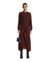 Brown Wool Midi Dress | PDP | Antonia