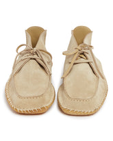 Beige Suede Desert Loafers | PDP | Antonia