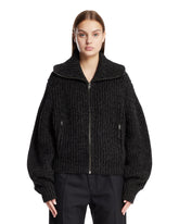 Cardigan Con Zip Grigio | PDP | Antonia