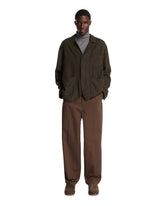 Brown Cotton Barrel Pants | PDP | Antonia