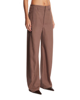 Pantaloni In Lana Marroni | PDP | Antonia