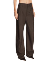 Gray Wool Blend Trousers | PDP | Antonia