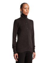 Brown Wool Buttoned Sweater | PDP | Antonia