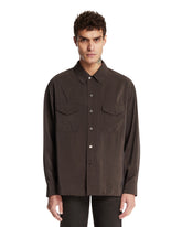 Green Convertible Collar Shirt | PDP | Antonia