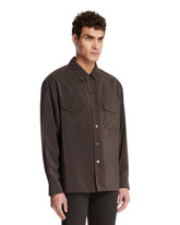 Green Convertible Collar Shirt | PDP | Antonia