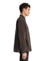Green Convertible Collar Shirt | PDP | Antonia