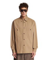 Beige Cotton Shirt | PDP | Antonia