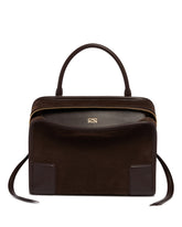 Borsa Amazona 180 Media in Suede Marrone | PDP | Antonia