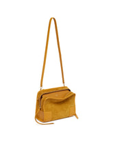 Borsa Amazona 180 Media In Suede Beige | PDP | Antonia