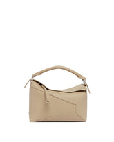 Beige Small Puzzle Edge Bag | PDP | Antonia