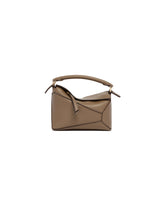 Brown Mini Puzzle Leather Bag | PDP | Antonia