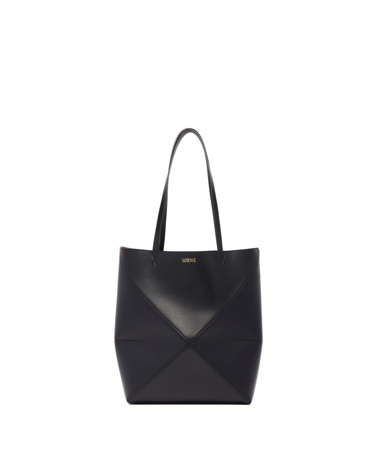 Black Medium Puzzle Fold Tote | LOEWE - Antonia