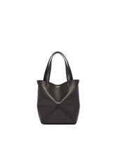 Black Small Large Puzzle Fold Tote - LOEWE | PLP | Antonia