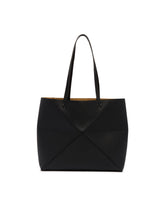Black Medium Fold Puzzle Tote Bag | PDP | Antonia