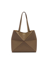 Brown Medium Fold Puzzle Tote Bag - Products | PLP | Antonia