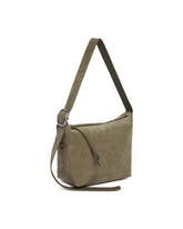 Green Leather Loop Media Hobo Bag | PDP | Antonia
