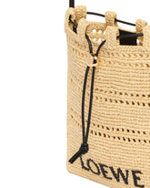 Paulas Ibiza Beige Raffia Drawstring Pouch | PDP | Antonia
