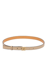 Beige Pebble Leather Belt | PDP | Antonia