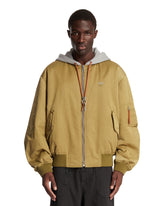 Green Technical Fabric Bomber Jacket | PDP | Antonia