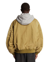 Green Technical Fabric Bomber Jacket | PDP | Antonia