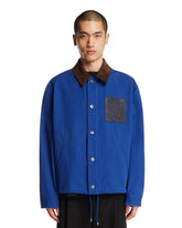 Blue Cotton Workwear Jacket | PDP | Antonia