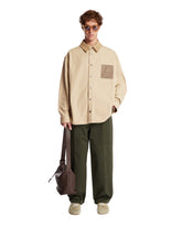 Giacca-camicia In Tela Di Cotone Beige | PDP | Antonia