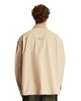 Giacca-camicia In Tela Di Cotone Beige | PDP | Antonia