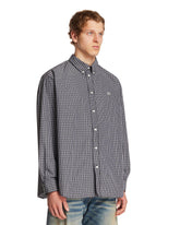 Camicia In Cotone A Quadri Nera | PDP | Antonia