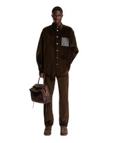 Brown Cotton Velvet Shirt-Jacket | PDP | Antonia