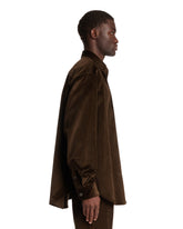 Brown Cotton Velvet Shirt-Jacket | PDP | Antonia