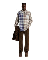 Multicolor Wool and Cotton Flannel Shirt | PDP | Antonia