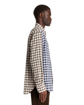 Multicolor Wool and Cotton Flannel Shirt | PDP | Antonia