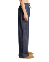 Blue Denim Anagram Pants | PDP | Antonia