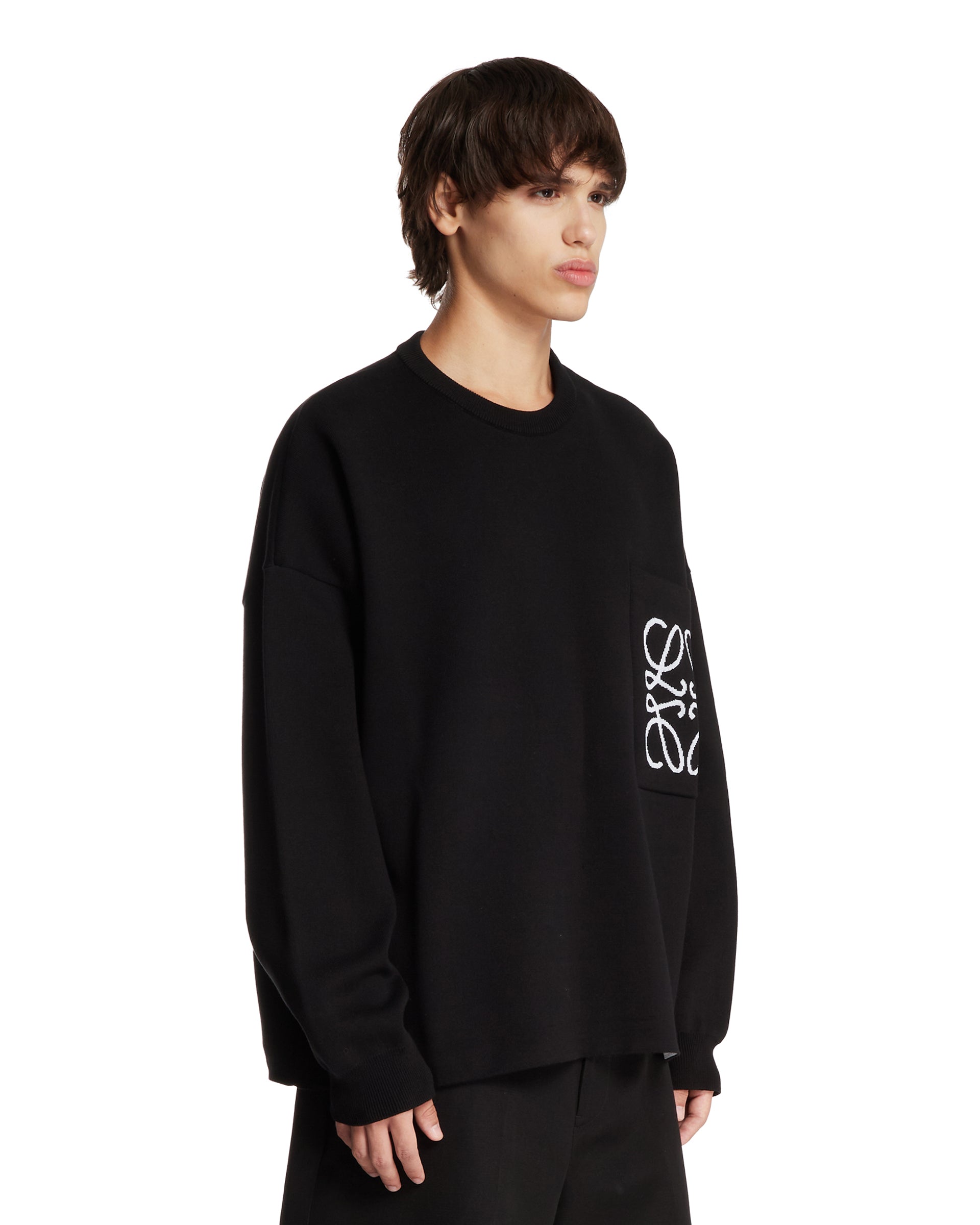 Black Relaxed Anagram Sweater | LOEWE - Antonia