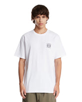 White Cotton T-Shirt with Anagram Logo | PDP | Antonia
