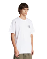 White Cotton T-Shirt with Anagram Logo | PDP | Antonia