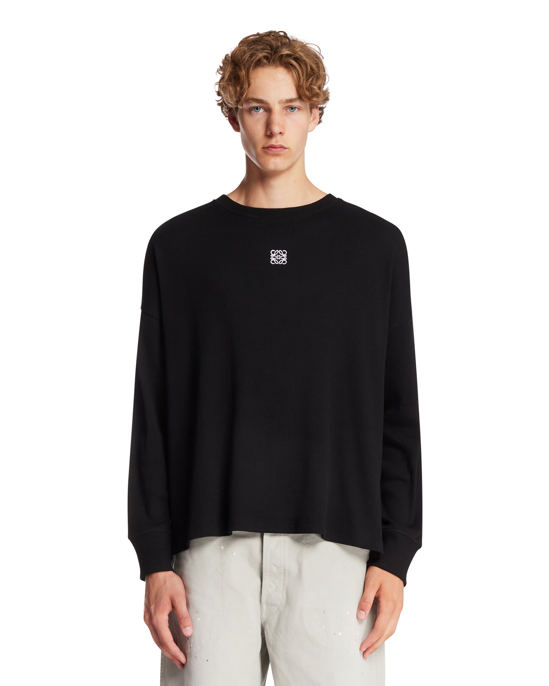 Black Anagram Long-Sleeve T-Shirt | LOEWE - Antonia