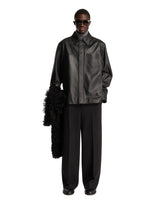 Black Leather Overshirt | PDP | Antonia