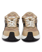 Sneakers Pogo in Maglia Tecnica e Pelle Beige | PDP | Antonia