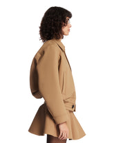 Beige Oversized Utility Jacket | PDP | Antonia